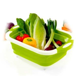 Collapsable food wash bowl